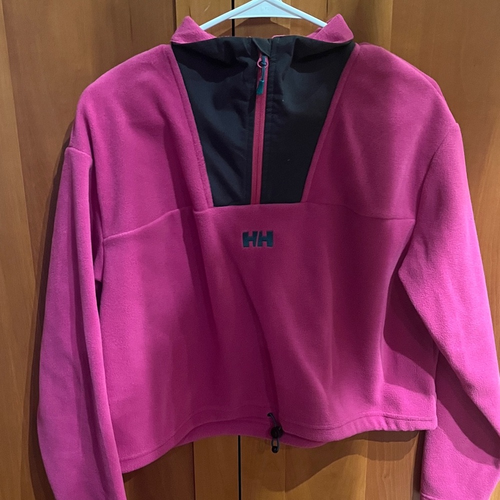 Helly Hansen Daybreaker Cropped Fleece, Hot Pink